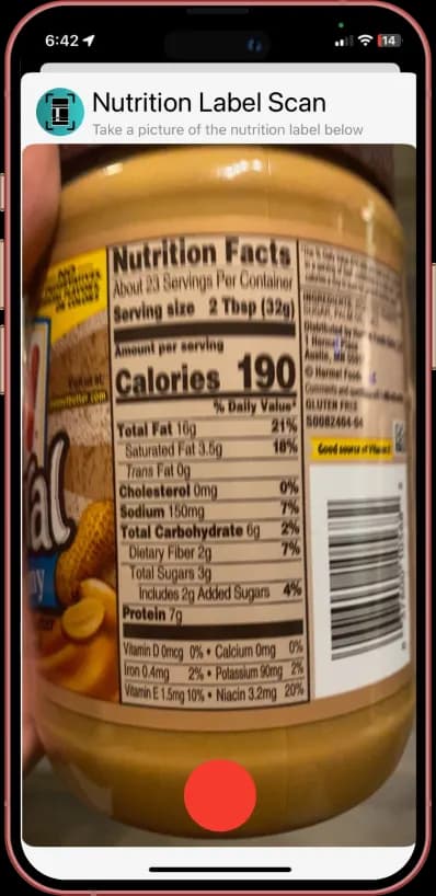 Nutrition Label